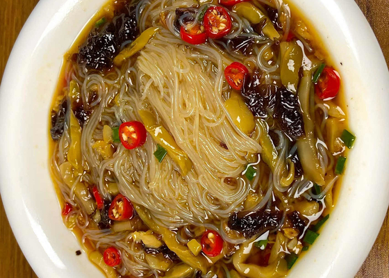 Noodles en verre à base de haricots naturels