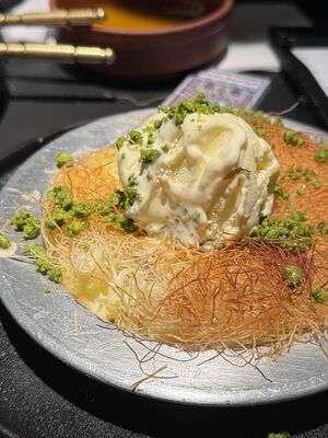Kunafa Dough. Fabrique chinoise standard de l'UE, restauration rapide adaptée, fourniture en vrac.