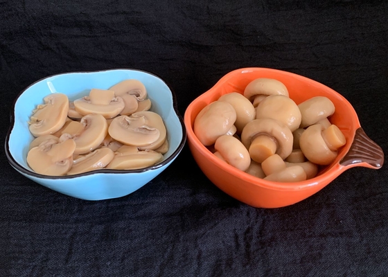 Champignon de champignon de paris en boîte par sel