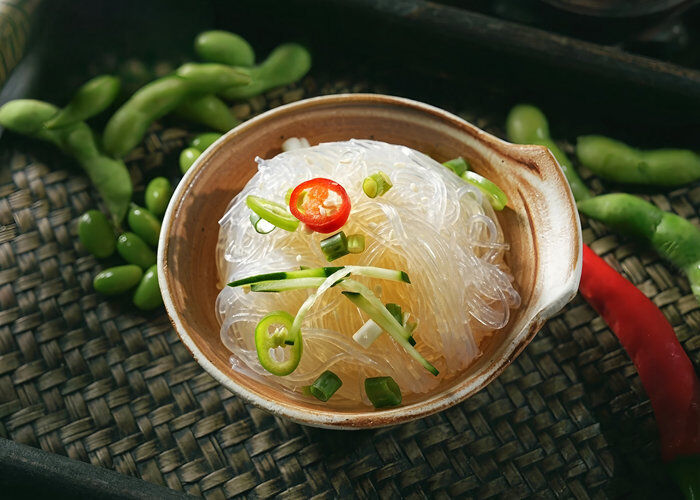 Halal Fava verte non OGM Vermicelli - usine chinoise Longkou Vermicelli pour le Maroc et importation mondiale