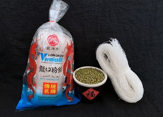 Nouilles de vermicellis sèches de Longkou de haricots de vert de fruits de mer
